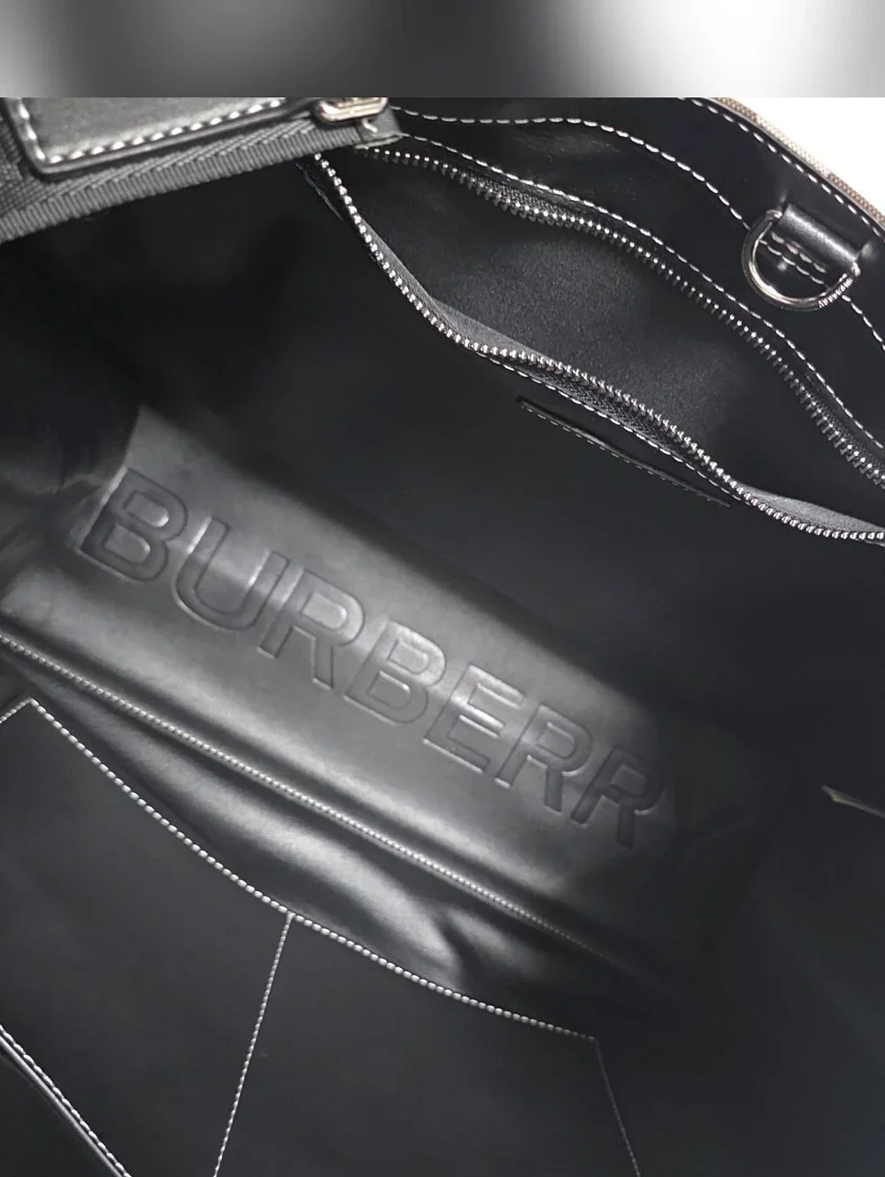 Burberry Denny Giant Check Cotton Tote Bag